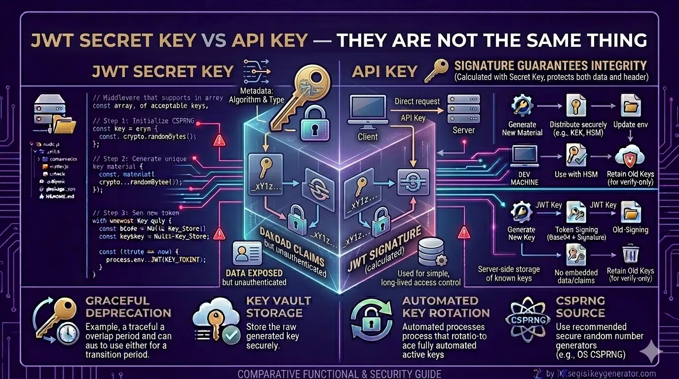 JWT Secret Key vs API Key